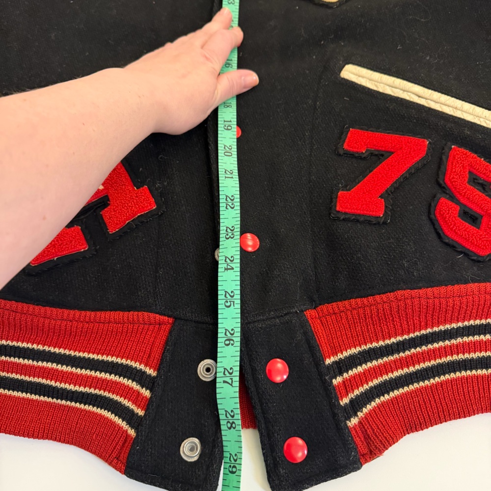Black and Red Varsity Jacket - Picture 9 of 11